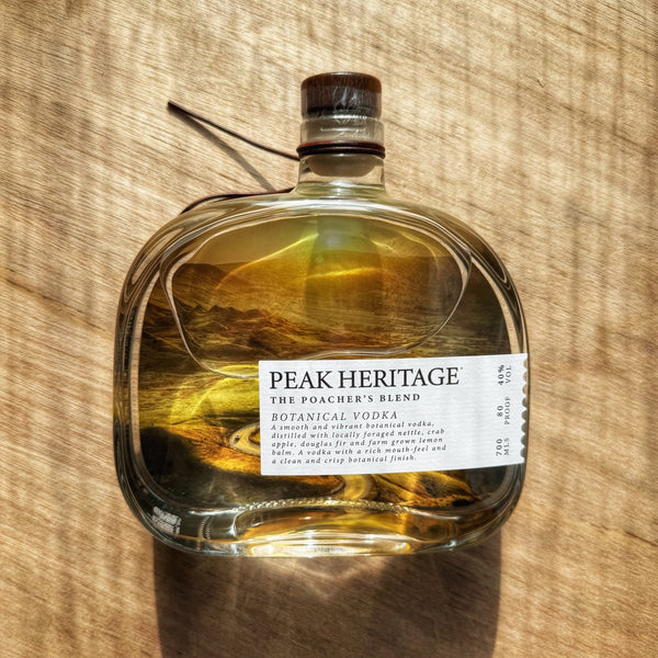 Peak Heritage The Poacher's Blend Vodka 700ml 40% ABV - The Church Farm Craft Company