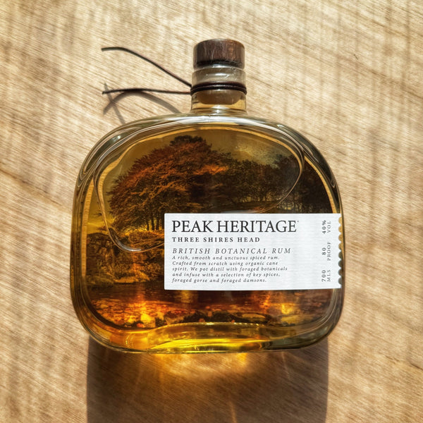 Peak Heritage Three Shires Head Botanical Rum 700ml, 40% ABV - The Church Farm Craft Company